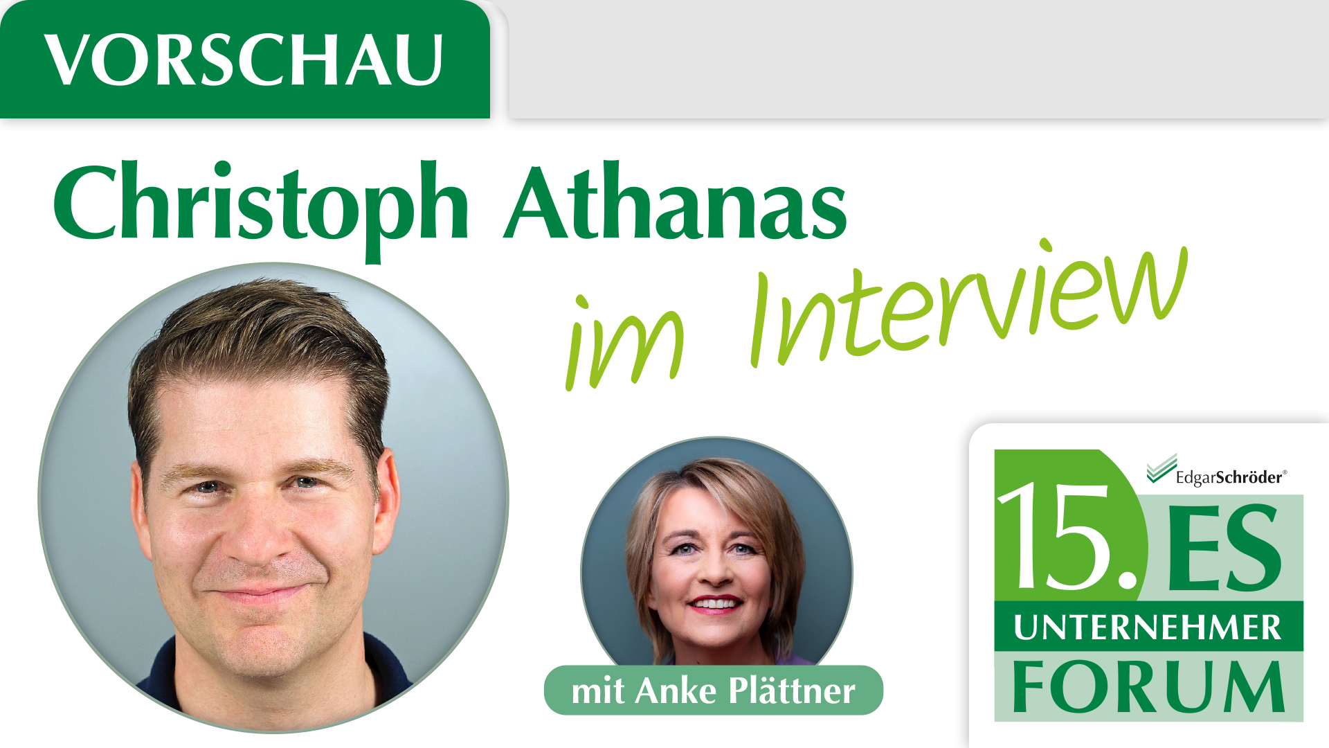 Vorschau des Speaker-Line-ups Teil 7: Christoph Athanas